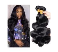 Daily 8-40 Inch Human Hair Bundles Body Wave Human Hair Double Weave Weft Bundles 1/3/4 Pcs Unprocessed Indian Virgin Human Hair Extentions Nature Color for Dating(22 24 26 28)