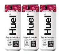 Daily A-Z Cherry Raspberry Sparkling Multivitamin Energy Drink 330ml Pack of 3 Vegan Electrolytes Minerals Coffeine Compatible with Huel Nutrition Bar with Welari Thank You Card | (3pack) (990ml)