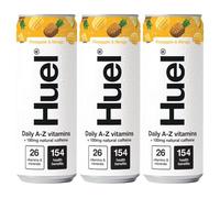 Daily A-Z Pineapple Mango Sparkling Multivitamin Energy Drink 330ml Pack of 3 Vegan Electrolytes Minerals Coffeine Compatible with Huel Nutrition Bar with Welari Thank You Card | (3pack) (990ml)