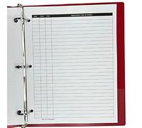 Daily Activity Log Book for Work (50 Binder Inserts, 8.5 X 11 Inches) 3-Hole Planner Time Tracker Forms to List an Appointment, Task or Contact. Work Tool to Track Time & Organize Office Productivity
