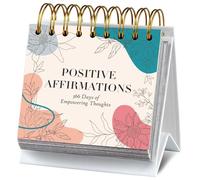 Daily Affirmation Calendar Summer Back to School Gift Motivational Quotes Desk Calendar for Women Girls Positive Standing Flip Daily Undated Inspirational Calendar for Classroom Office Desk Decor