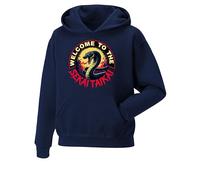 Daily Apparel Cobra Kai Hoodie - Fighting Karate TV Show 80's Film STRIKE FIRST - STRIKE HARD Unisex Hoodie hooded top- Best Gift Present For Birthday Christmas Uk Men/Women/Kids Navy