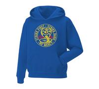 Daily Apparel Cobra Kai Hoodie - Fighting Karate TV Show 80's Film STRIKE FIRST - STRIKE HARD Unisex Hoodie hooded top- Best Gift Present For Birthday Christmas Uk Men/Women/Kids Royal