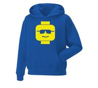 Daily Apparel Cool Dude Brick Head Hoodie| Mens Premium Quality Unisex Pullover Jumper Funky Geek Nerd Tv Show Unisex Boys Hoodie for UK Men/Women for Birthday, Christmas Royal