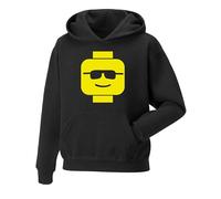 Daily Apparel Cool Dude Brick Head Hoodie| Mens Premium Quality Unisex Pullover Jumper Funky Geek Nerd Tv Show Unisex Boys Hoodie for UK Men/Women for Birthday, Christmas Black