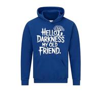 Daily Apparel Hello Darkness My Old Friend Hoodie| Mens Premium Quality Unisex Pullover Jumper vintage Guitar Music Lovers Sweatshirt for UK Men/Women for Birthday Christmas Royal