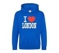 Daily Apparel I Love London Hoodie Capital of England Country Love Great Britain United Kingdom Souvenir Quality Printed Hooded Top Unisex London Souvenir Hoodie Top for Men/Women/Kids Royal