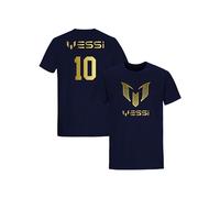 Daily Apparel Inspired Messi #10 Goat Unisex Soccer T-Shirt - Inspired Jersey Design | Ideal Football Gift for Kids & Adults Navy
