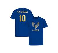 Daily Apparel Inspired Messi #10 Goat Unisex Soccer T-Shirt - Inspired Jersey Design | Ideal Football Gift for Kids & Adults Royal