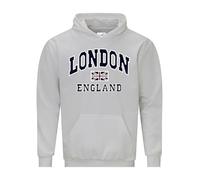 Daily Apparel London England Hoodie Union Jack Souvenir Quality Printed Hooded Top | Printed souvenir Hoodies| Unisex London Souvenir hoodie for Men/Women/Kids Black