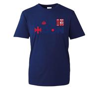 Daily Apparel London England T-Shirt Union Jack Souvenir T-Shirt | 100% Cotton Printed Tee for UK Men/Women/Kids | Unisex London Souvenir T-Shirt with Iconic Union Jack Design Navy