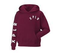 Daily Apparel Sam and Colby XPLR Merch Hoodie Long Sleeve Sweatshirt Casual Pullover Hoodies Unisex Tops for Uk Mens/Women/Kids Hip Hop Casual Streetwear for Fans Wine