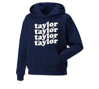 Daily Apparel Taylor Hoodie|Retro Groovy Long Sleeve Pullover Unisex Tops for Uk Mens/Women/Kids Premium mens Hooded Top Hip Hop Casual Streetwear for Taylor Music Fans, Birthday Christmas Navy
