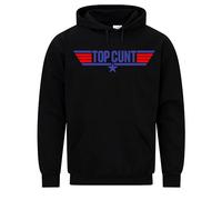 Daily Apparel Top CUNT Unisex hoodie Rude Offensive Movie Nerd Gamer Joke Quality Printed Hooded Top |Funny Vintage Style Unisex Hoodie Cozy & Stylish Jumper for UK Men/Women/Kids Black