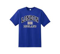 Daily Apparel UK Flag London England Men's T-Shirt, Quality Printed UK Flag tee, Short Sleeve London England T-Shirt for Men/Women/Kids Royal
