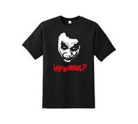Daily Apparel Why So Serious Joker Men's T-Shirt, Quality Printed Humorous Joker Tee, Short Sleeve top for Men/Women/Kids Black