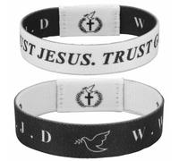 Daily Bible Verse Bracelets Scan Wristbands for Men Women,Wearable Prayer Hope Bible Bracelet Christian Scripture Bracelets Catholic Inspirational Religious Faith Gifts