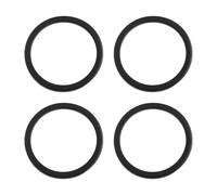 Daily Bottle Maintenance Gaskets Flexible Silicone Replacement Seals, Four Black Chug Cap Spare Pack for Travel Gear and Storage Care Replacement Gasket Rings Chug Cap Seal Rings Bottle Lid