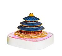 Daily Calendar 2025 Tear Off,Blue Architectural Creative Desktop Calendar