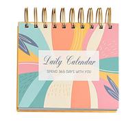 Daily Calendar - Desktop Planner 2025, Inspirational Affirmation Quotes, Motivational Table Topper | Elegant Compact Design, Paper Quality for Friends, Family, Coworkers, Home Office