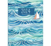Daily Calendar For Seniors 2024 / one page per day: help with daily structure, selfcare, routines; motivational planner for elderly or people with dementia, Alzheimer
