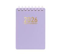 Daily Calendar Planner - 2026 A7 Pocket Workbook, Soft Coil Binding Design, Compact Organizer Layout, Portable Writing System | Journal Planning Book, Meeting Research Notes, Work Management