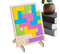 Daily Calendar Puzzle - Wooden Portable and Interactive - Puzzle to Challenge Every Day - for Adults and Children in the Study Room Moves
