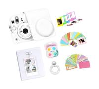 Daily Camera Carry Bundle for Model 13, White | Clear Shell Crossbody Case Album Lens Frame Decor Storage Display Package