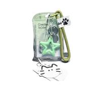 Daily Card Holder with Clear Rigid Case, Loop Strap, Clip Link, Star Accent for Campus Badges, Commute Passes, Workday Entry Transparent Badge Holder Clear Pass Case Carry Loop Hard Shell Access Pass