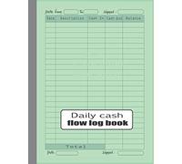 Daily Cash Flow Log Book: Financial Record Keeping Notebook For Business| Petty Cash Large Ledger Book | Large Daily Cash Book and Financial Record Journal, 8.5 x 11 inch 120 pages