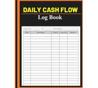 Daily Cash Flow Log Book: Petty cash log book tracking payments money management | Financial Record Keeping Log For Business|