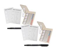 Daily Chore Chart for Kids - Dry Erase Reusable Vertical Wooden,Kids Adults Routine Chart Board,for Classroom Office RV Dormitory Travel School (Khaki 2 Sets)