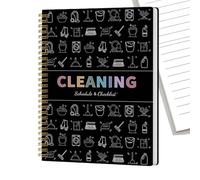 Daily Cleaning Checklist - 2026 Family Cleaner Schedule, 120 Page House Planner with Dates, Portable Organizer Pair with Style, Home Care Supply Feature, Chore Journal for Men, Women, Boy