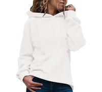 Daily Deals Clearance Ladies Sweatshirts And Hoodies Women's Lightweight Long Sleeve Casual Pullover Hooded Tops Long Jumpers For Women Uk Sales Clearance Black of Friday (White, XXL)
