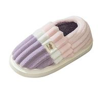 Daily Deals of The Day Memory Foam Slippers Women Furry Slip- Toe Warm Keep Flat Slippers Women Winter Shoes Couples Plush Women's slipper plantar fasciitis shoes ladies shoes size 6