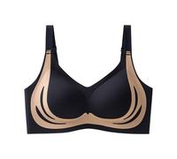 Daily Deals Wireless Bras for Women UK Comfort Adiustable Padded Feel Bra High Impact Sports Bras Everyday Bra Ladies Gym V Black for Women