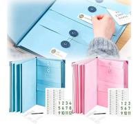 Daily Docs Binder, in Case I Die Folder, Important Document Organizer Personal Binder Organizer, Bound Expanding File Folder for Important Papers, Emergency Binder, Birth Certificates (2Pcs-B)