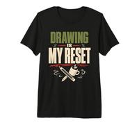 Daily Drawing Draw Every Day Sketchbook Practice Premium T-Shirt