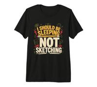 Daily Drawing Draw Every Day Sketchbook Practice Premium T-Shirt