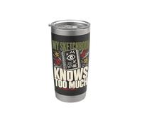 Daily Drawing Draw Every Day Sketchbook Practice Stainless Steel Insulated Tumbler