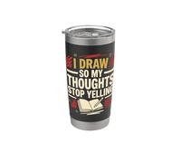 Daily Drawing Draw Every Day Sketchbook Practice Stainless Steel Insulated Tumbler