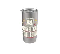 Daily Drawing Draw Every Day Sketchbook Practice Stainless Steel Insulated Tumbler