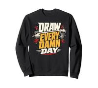 Daily Drawing Draw Every Day Sketchbook Practice Sweatshirt