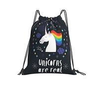 Daily Drawstring Bag Uni-Corns Are Real Gym Backpack Unisex String Sackpack For Women Holidays Beach 36X42Cm