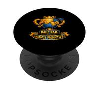 Daily Fail Almost Productive Trophy Sarcasm PopSockets Adhesive PopGrip