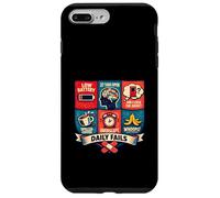 Daily Fails Everyday Struggles Retro Humorous Adulting Mish Case for iPhone 7 Plus/8 Plus