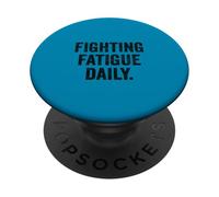 Daily Fatigue Battle Thyroid Chronic Illness Thyroid Warrior PopSockets Adhesive PopGrip