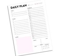Daily Fitness Meal Planner With 60 Sheets Fitness Meal Tracking Notepads Workout Tracking Journal Notebook Portable Reading Review Notepads