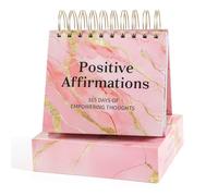 Daily Flip Calendar with Inspirational Quotes - Motivational Perpetual Calendar Desk Office Home Decor for Women, Gifts Desk Accessories for Girls Positive Affirmations