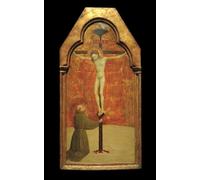 Daily Franciscan Prayer Journal Diary (Paperback) - Lined Pages Log Book - Artist: Stefano di Giovanni di Consolo - Saint Francis of Assisi Kneeling before the Crucified Christ; 5x8 Inches